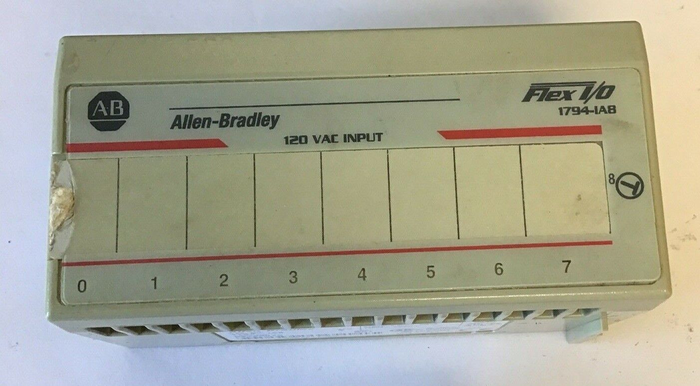 ALLEN BRADLEY 1794-IA8 INPUT MODULE SER.B W/ 1794-TBN/A TERMINAL BLOCK