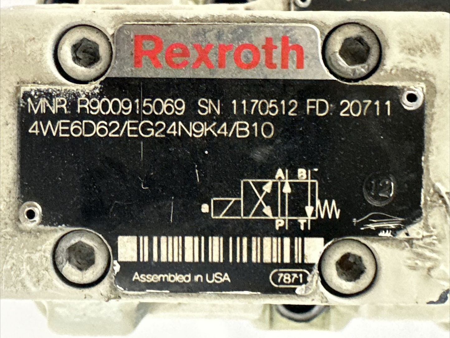 REXROTH R900937356 VALVE R900915069