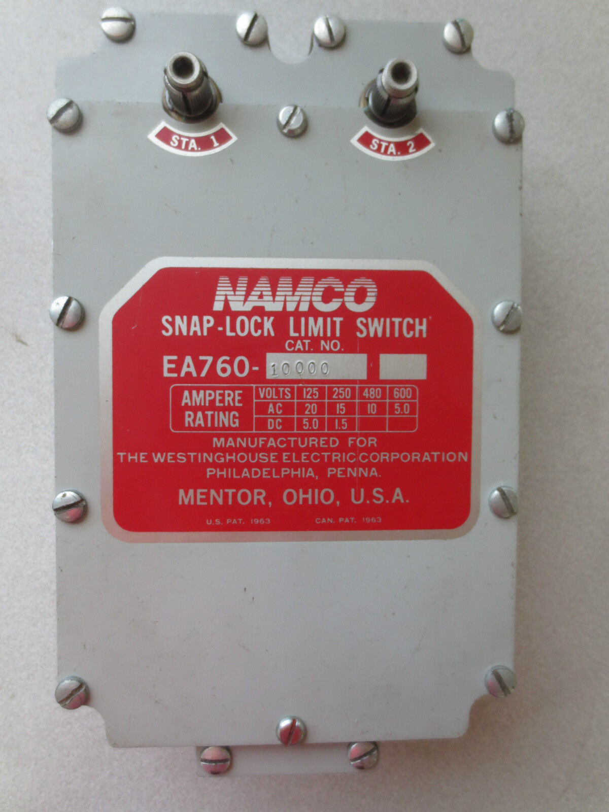 NAMCO EA760-10000 SNAP-LOCK LIMIT SWITCH - NEW SURPLUS