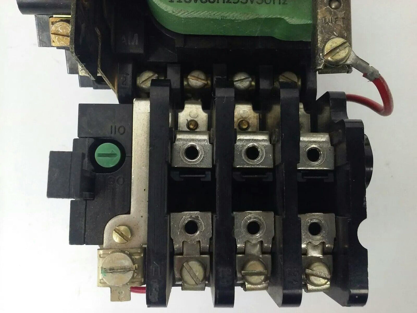 GENERAL ELECTRIC CR208C100DLE, STARTER, 3PH, 600V, 27A, 10HP, SIZE 1, 120V COIL