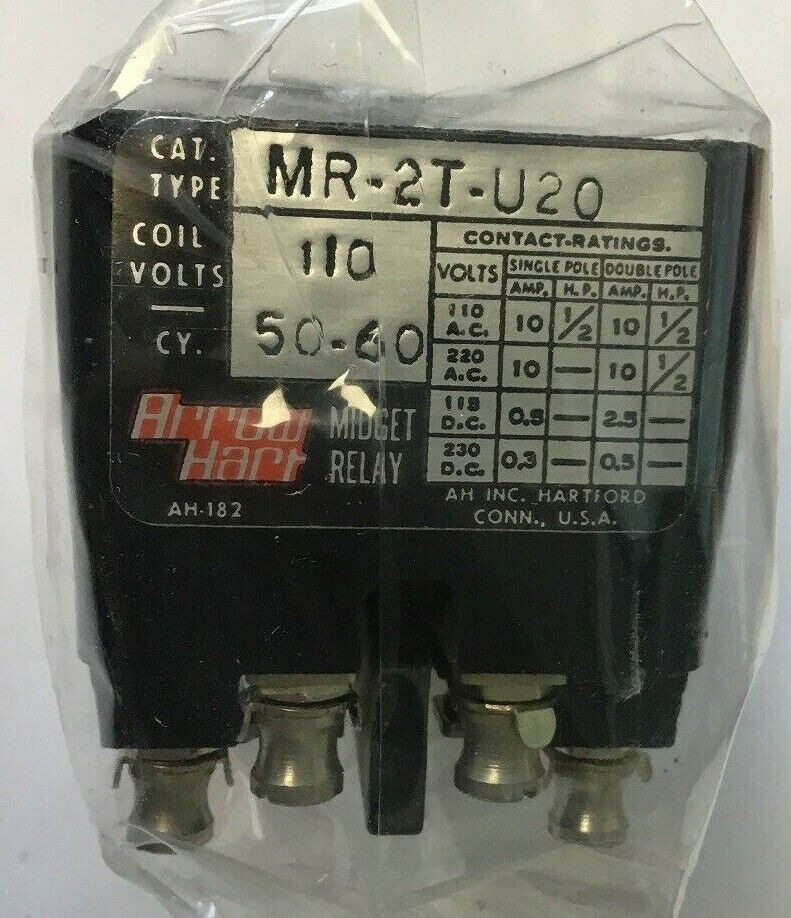 ARROW HART MR-2T-U20 MAGNETIC RELAY 2POLE