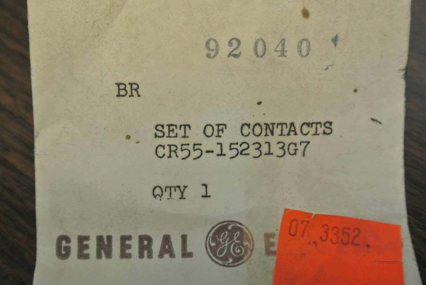 GENERAL ELECTRIC CR55-152313G7 CONTACTS SET / 1 POLE / NEW SURPLUS