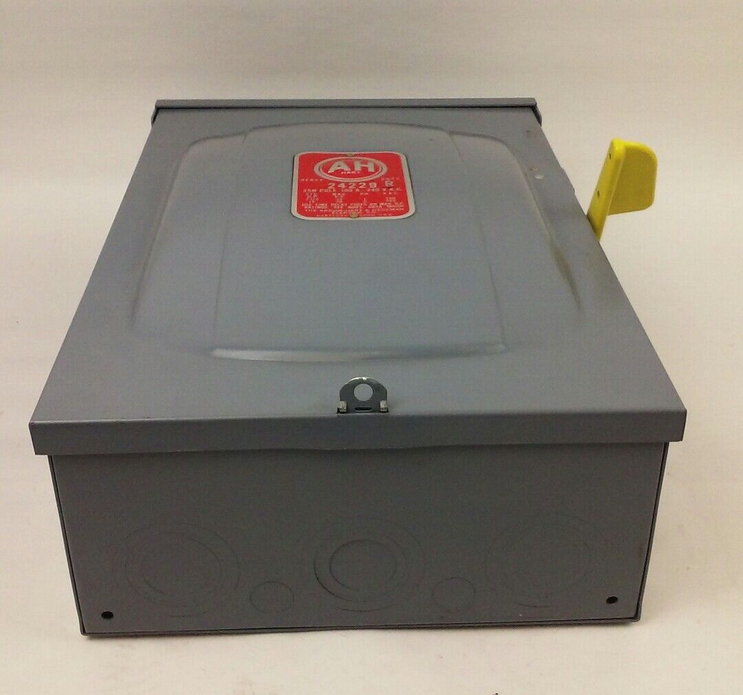 ARROW HART 24299R ENCLOSED SWITCH TYPE HD, 2P, POLES 3SN, 100A, 240V,FUSIBLE,NEW