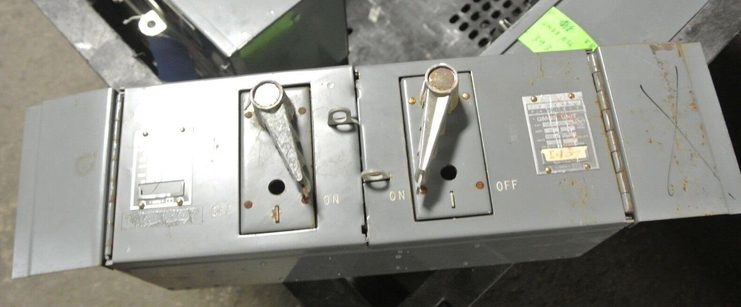 FEDERAL PACIFIC QMQB-6632 TWIN PANELBOARD SWITCH - 240VAC, 60A, 3-POLE, 7-1/2HP