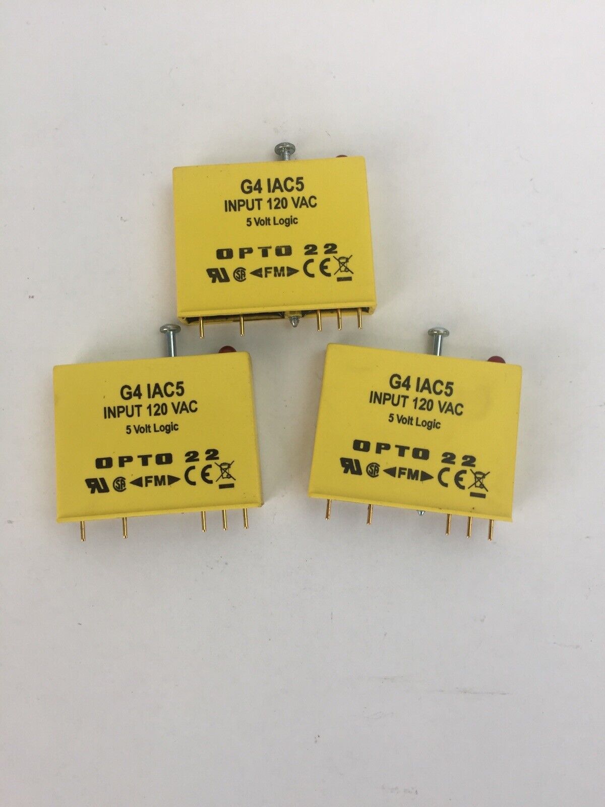 OPTO 22 G4IAC5 INPUT 120VAC 5 VOLT LOGIC (LOT OF 3)
