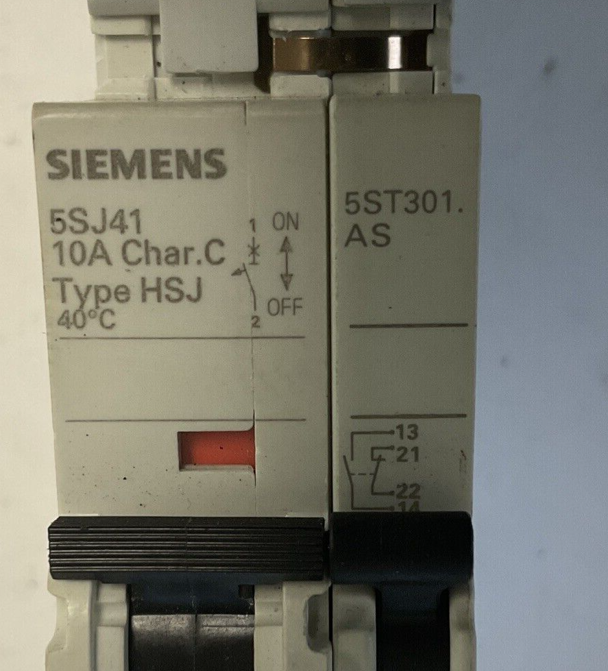 SIEMENS 5SJ4110-7HG41 CIRCUIT BREAKER 10A AUXILIARY CIRCUIT SWITCH ***LOTOF3***