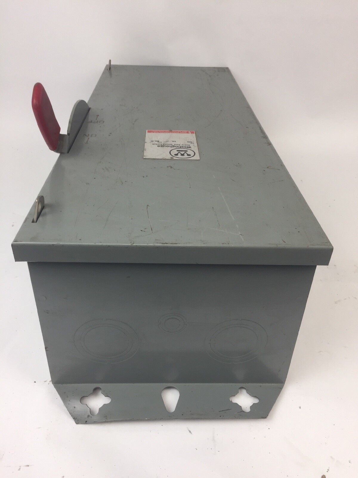 WESTINGHOUSE HUN363 HEAVY DUTY SAFETY SWITCH 100AMP 600VAC 75HP TYPE 1 ENCLOSURE