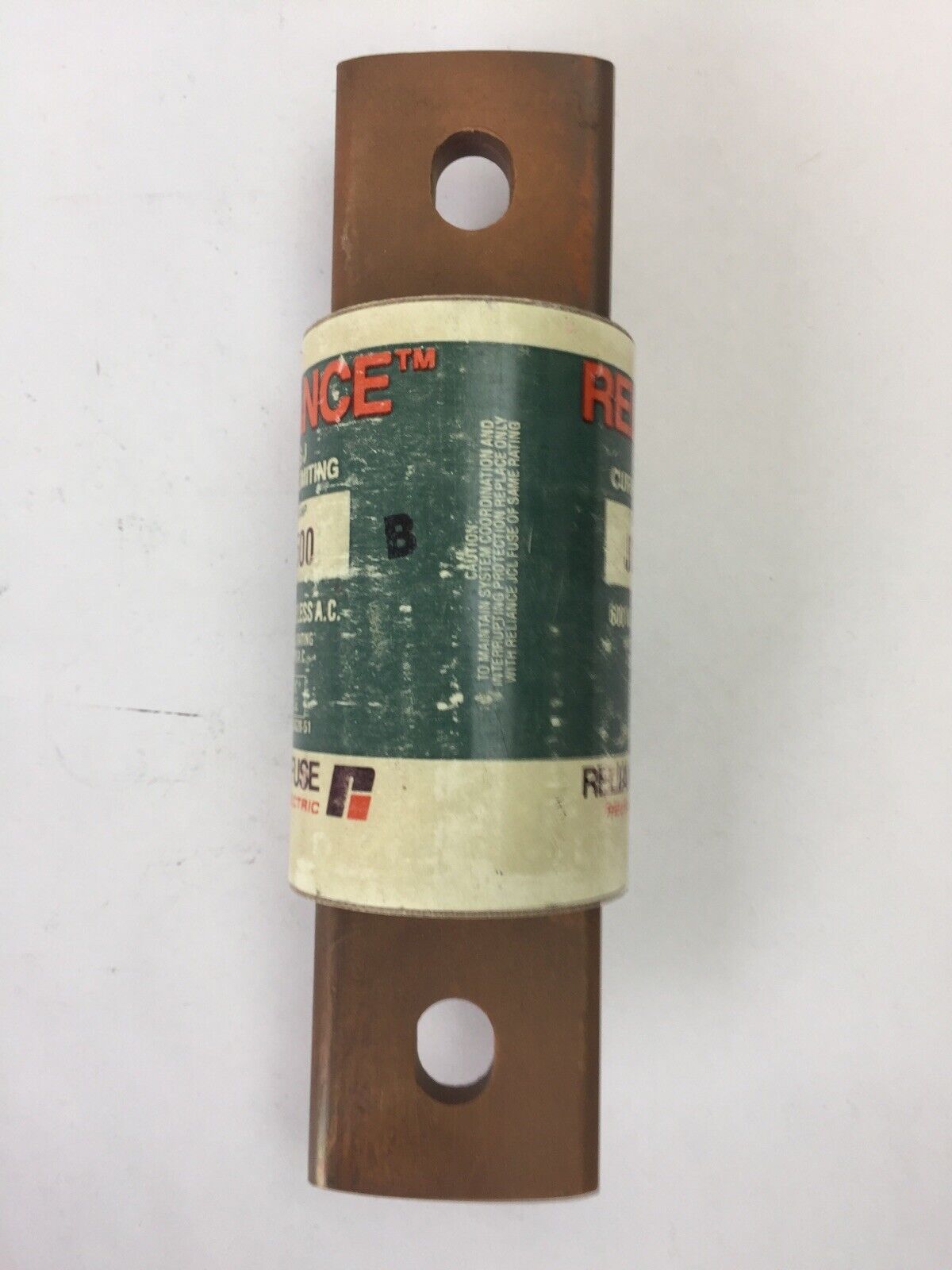 RELIANCE JCL500 CURRENT LIMITING FUSE 500A 600VAC CLASS J