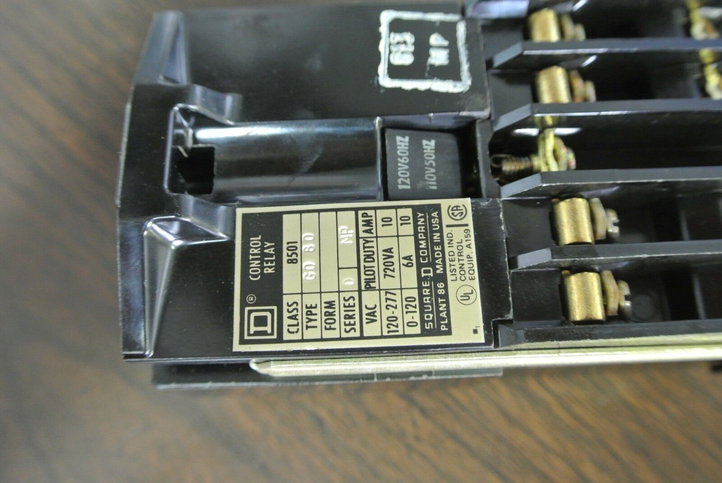 SQUARE D 8501 GO-80 - AC CONTROL RELAY - OPEN TYPE - 110/120V 8 N.O. NEW SURPLUS