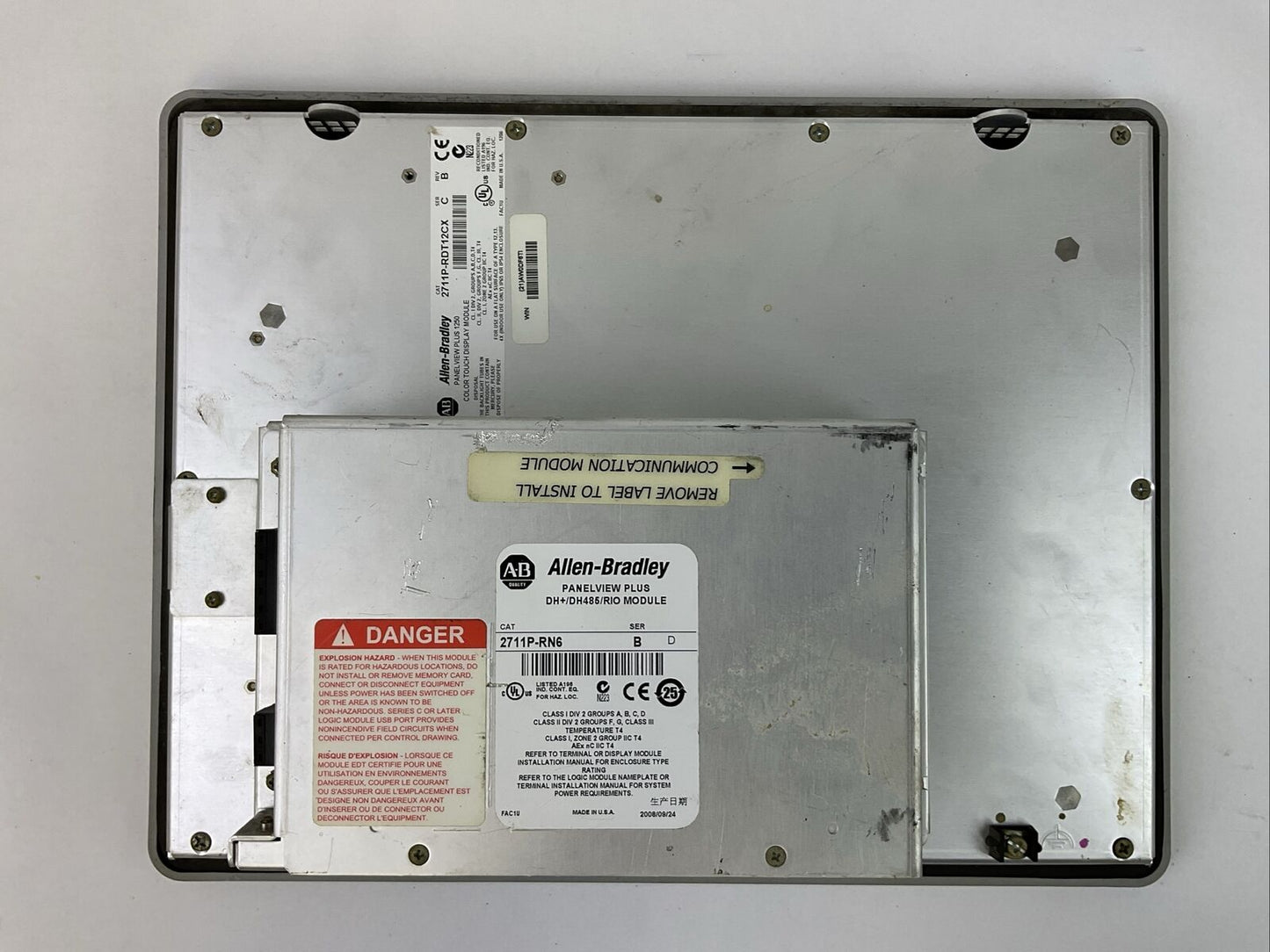 ALLEN BRADLEY 2711P-T12C4D1 SER A REV J 2711P-RDT12CX SER C REV B 2711P-RP1X SER