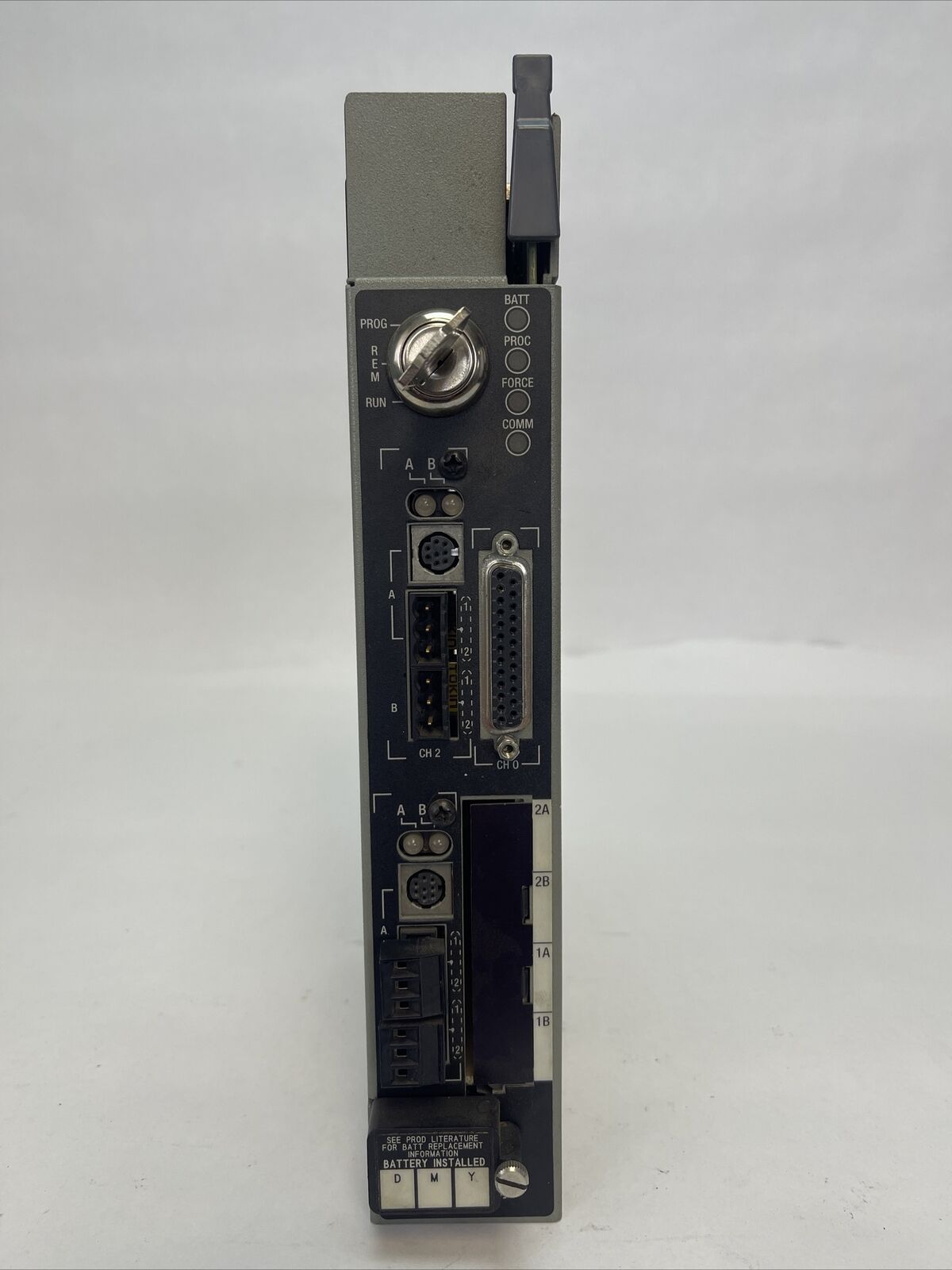ALLEN BRADLEY 1785-L80B/E PLC-5/80 PROCESSOR MODULE REV L01 SER E F/W REV D.1
