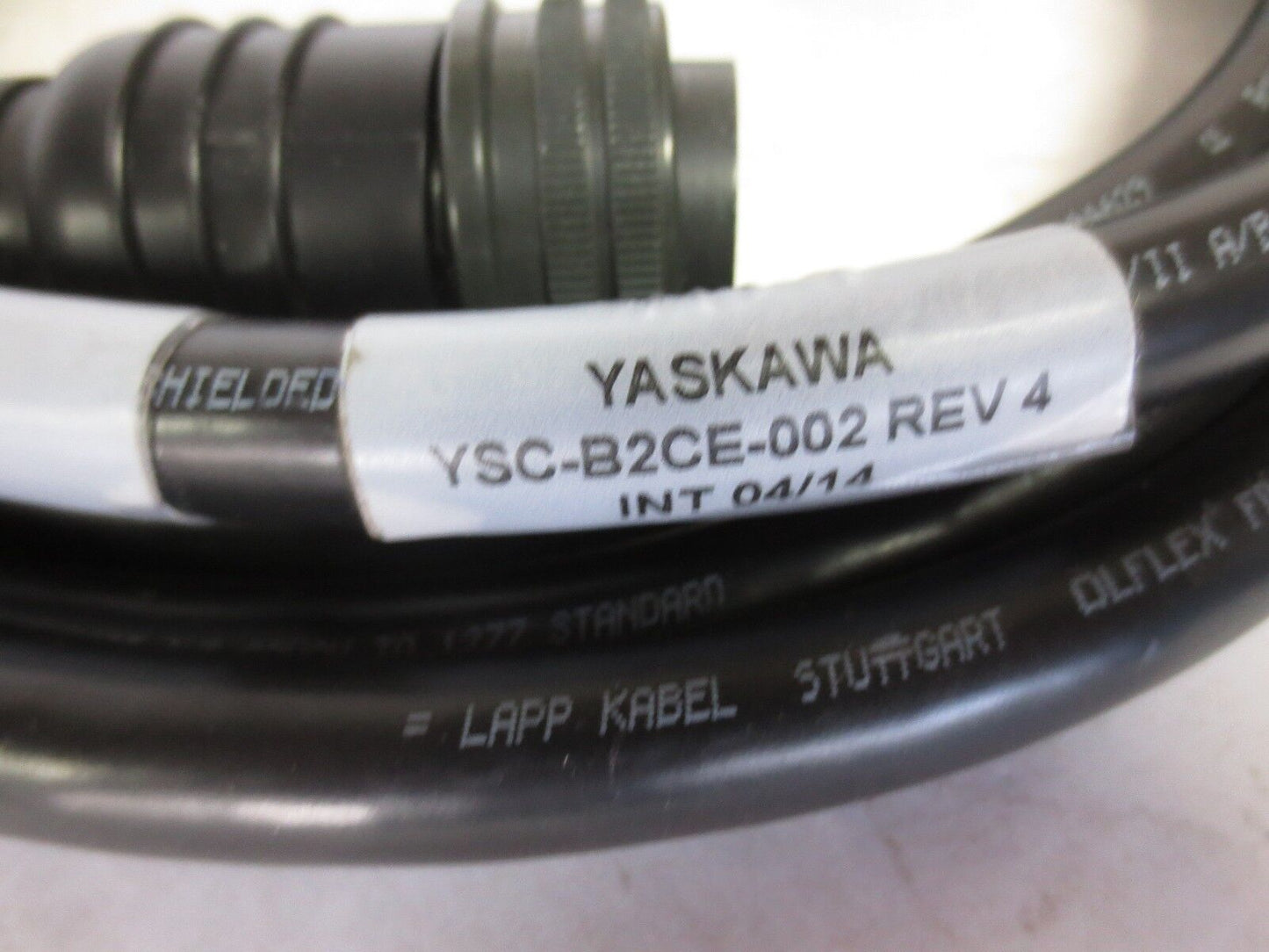YASKAWA YSC-B2CE-002, Rev. 4 - MOTOR POWER CABLE, "3050M, CHK ROT" - NEW SURPLUS