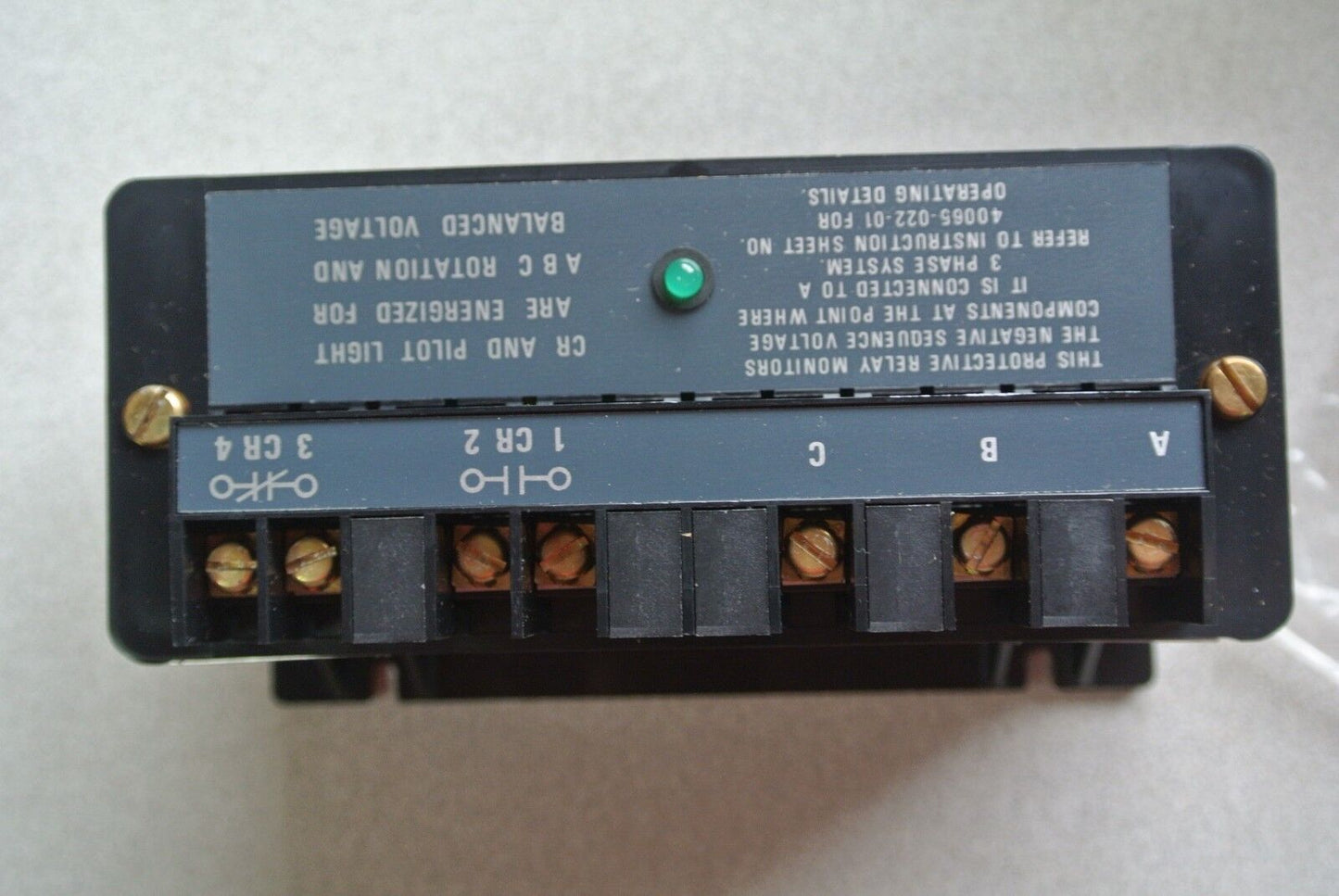 ALLEN-BRADLEY 813S-VOA Ser. B LINE VOLTAGE MONITOR RELAY 240V, 60Hz NEW SURPLUS