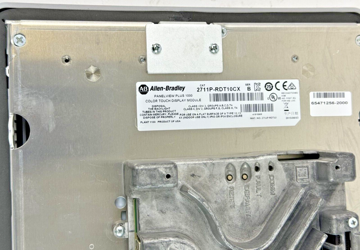 ALLEN-BRADLEY - 2711PC-T10C4D8 SER. A - PANELVIEW PLUS 1000 ASSEMBLED TERMINAL