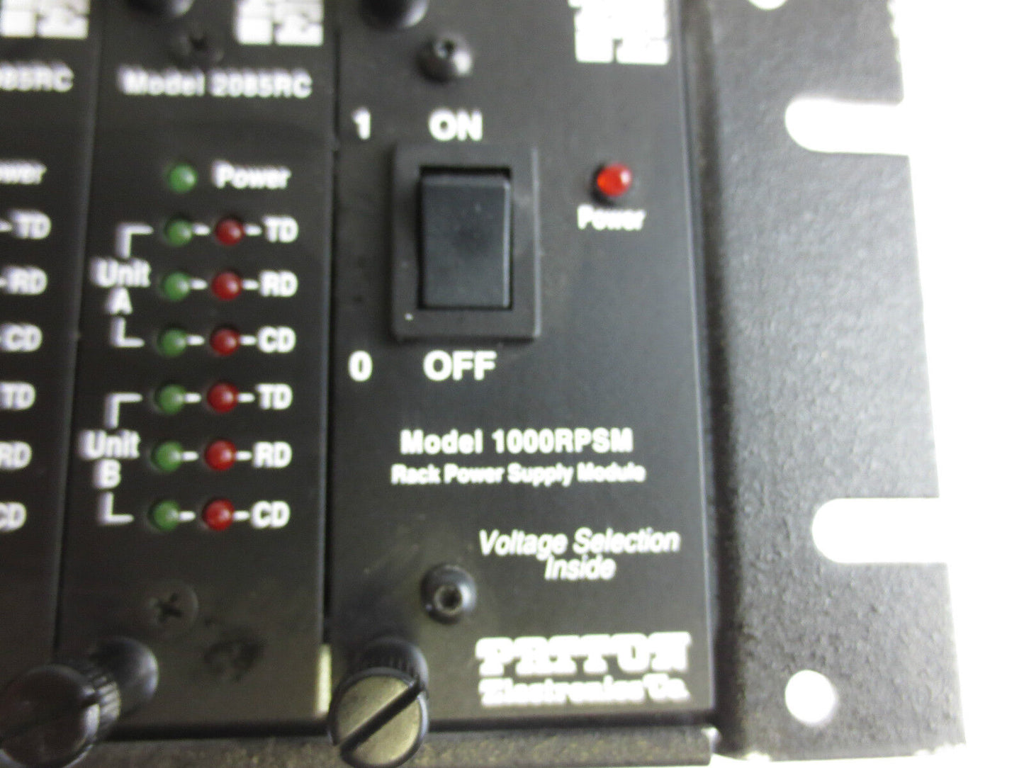 PATTON 1000RPSM / 1000R16P RACK POWER SUPPLY MODULE w/ 2085RC's