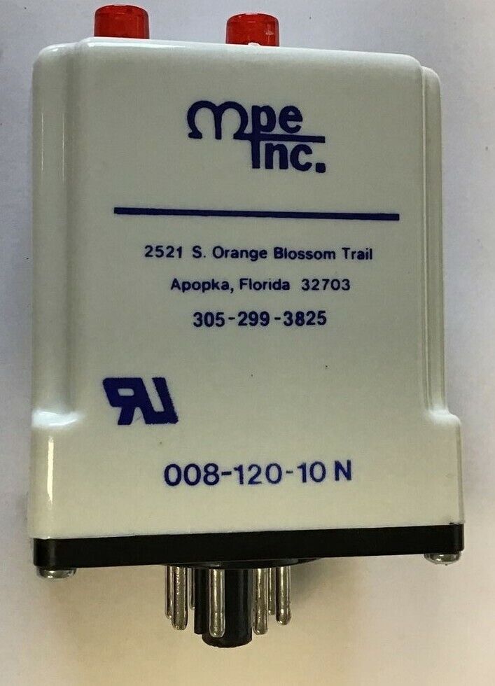 MPE INC. 008-120-10N ALERNATING RELAY 10A 120VAC