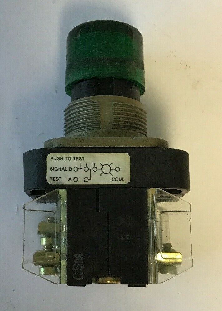 ALLEN BRADLEY GREEN PUSH BUTTON 800T-QTL24G SER T 24V LAMP#N78G