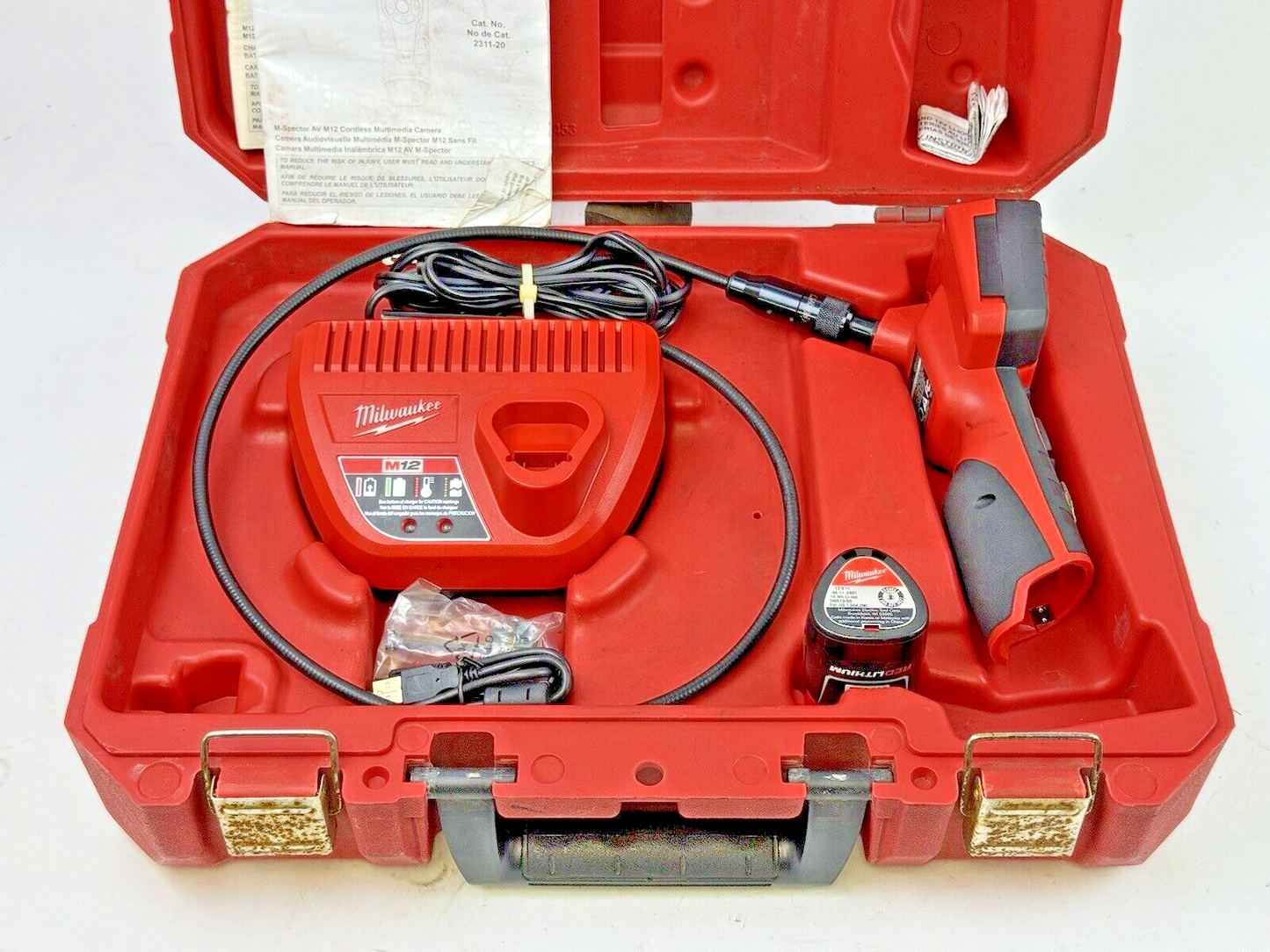 MILWAUKEE - 2311-20 - M-SPECTOR CORDLESS MULTIMEDIA CAMERA KIT/ BORESCOPE