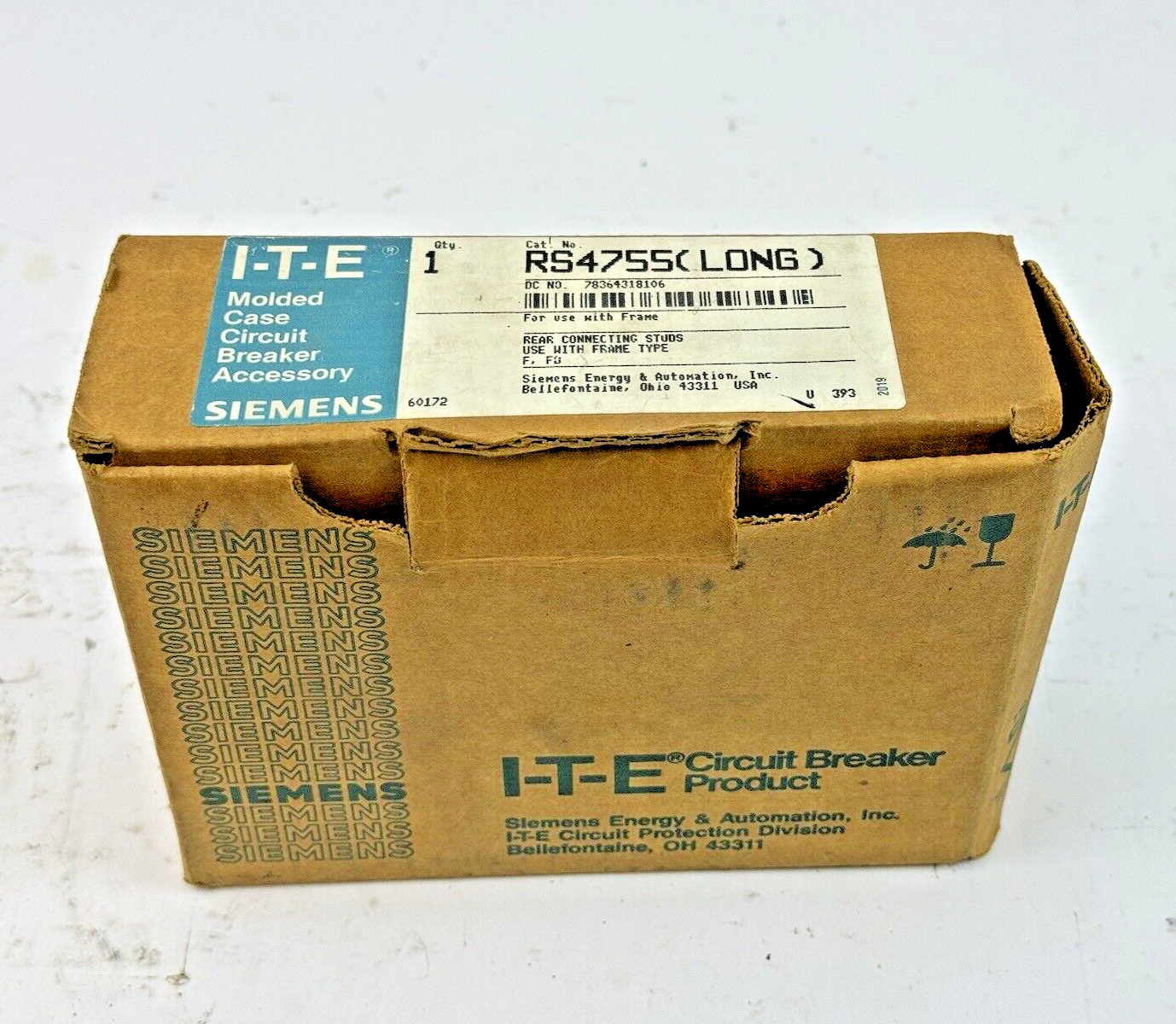 ITE / SIEMENS - RS4755 (LONG) - REAR CONNECTING STUDS FOR F, FD FRAME TYPES
