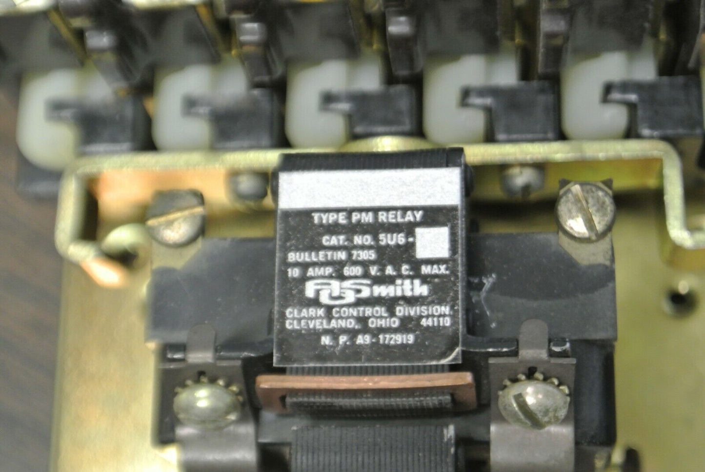 CLARK 5U6-76 / RELAY BUL. 7305 TYPE PM / 6 CONTACTS 110-120V COIL / NEW SURPLUS