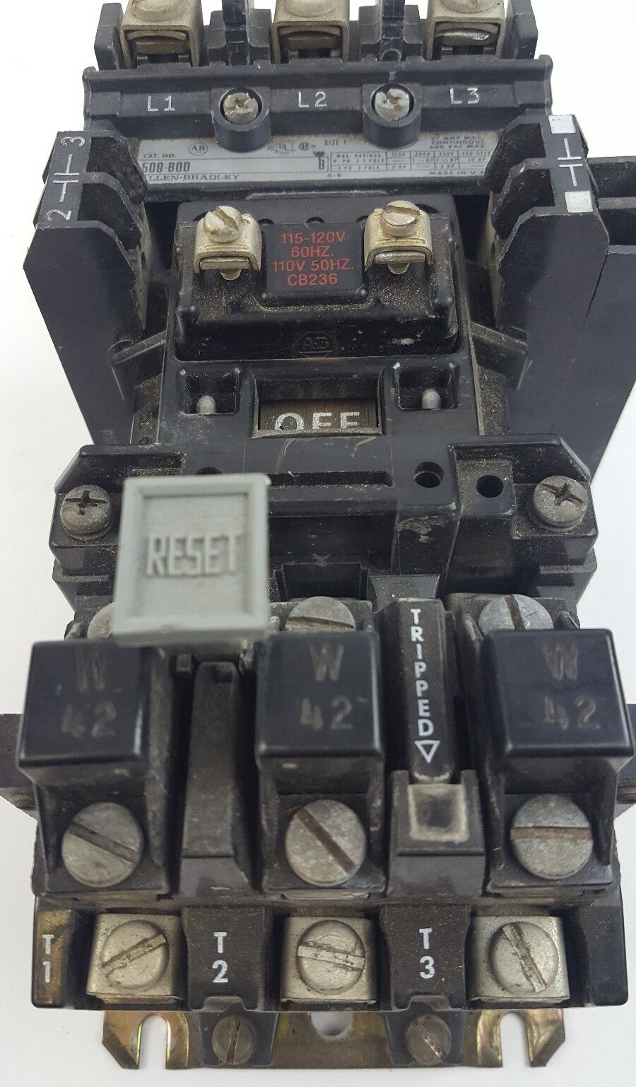 Allen Bradley 509-B0D Ser. B Contactor Motor Starter