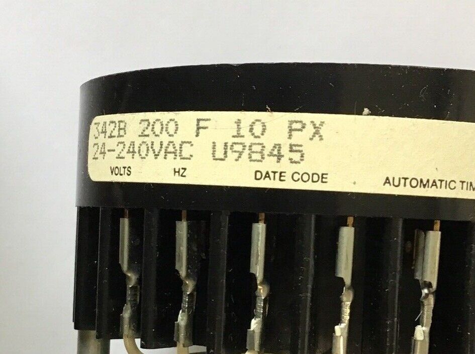 ATC AUTOMATIC TIMING CONTROLS 342B200F10PX TIMER 24-240VAC