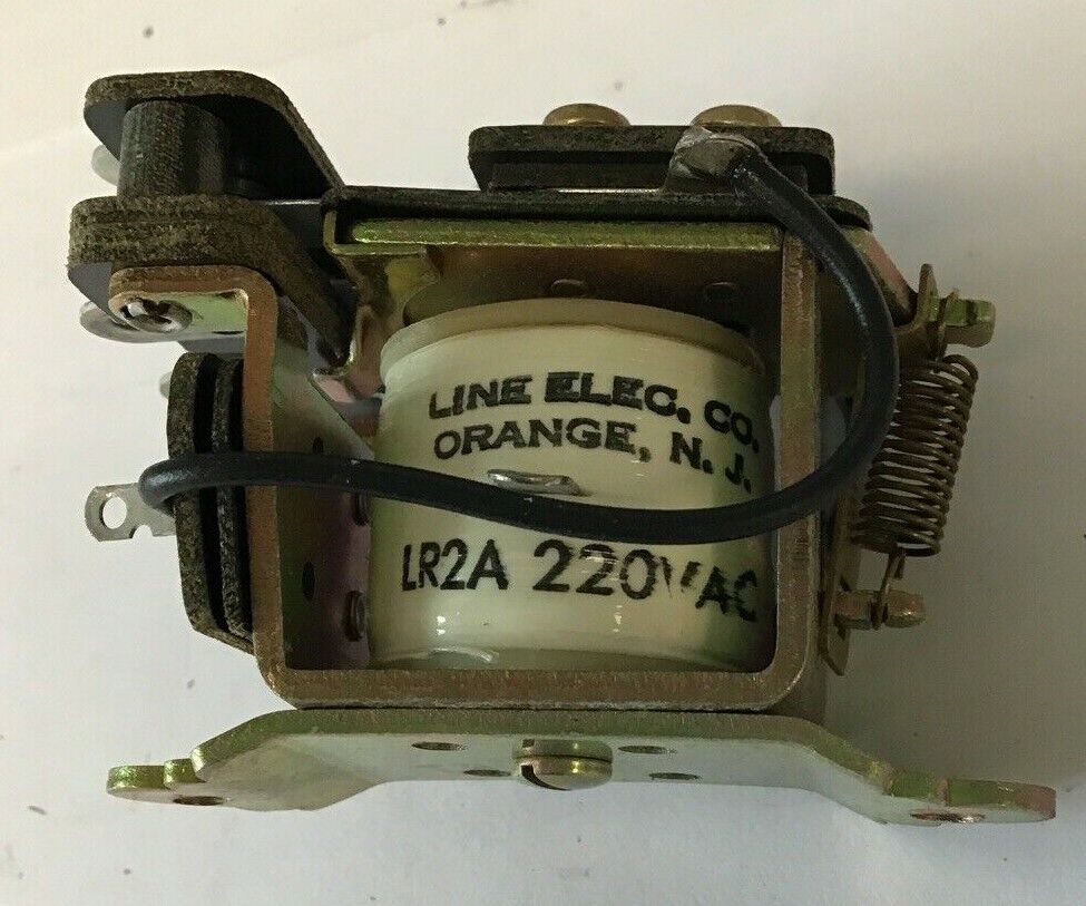 LINE ELECTRIC LR2A RELAY 2N.C. 220VAC