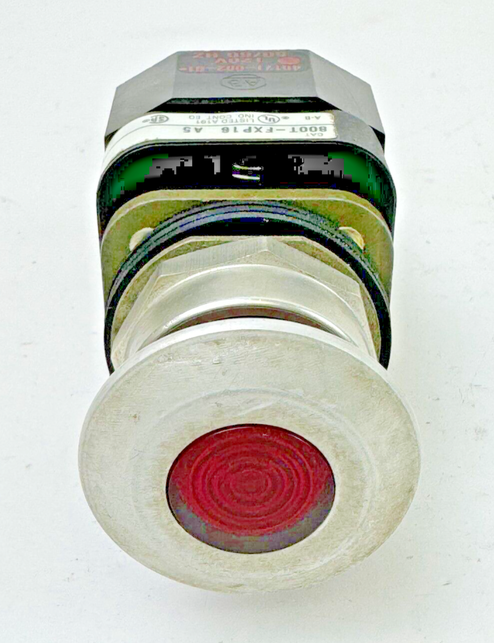 ALLEN-BRADLEY - 800T-FXP16 A5 SER. T - RED MUSHROOM PUSH/PULL BUTTON W/ 800T-XA