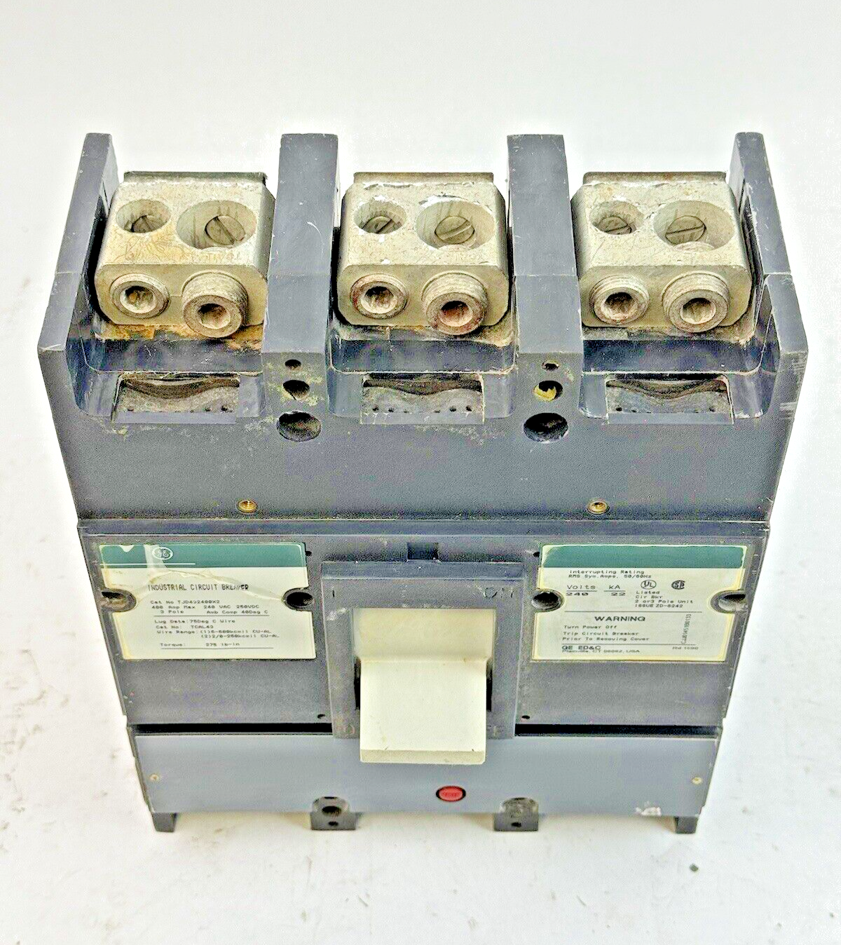 GE - TJD432400X2 - INDUSTRIAL CIRCUIT BREAKER - 3 POLE/240 VAC/400A