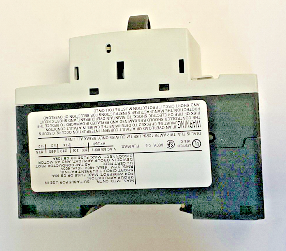 SIEMENS 3RV1011-0HA10 COMBINATION MOTOR CONTROL 0.55-0.8A