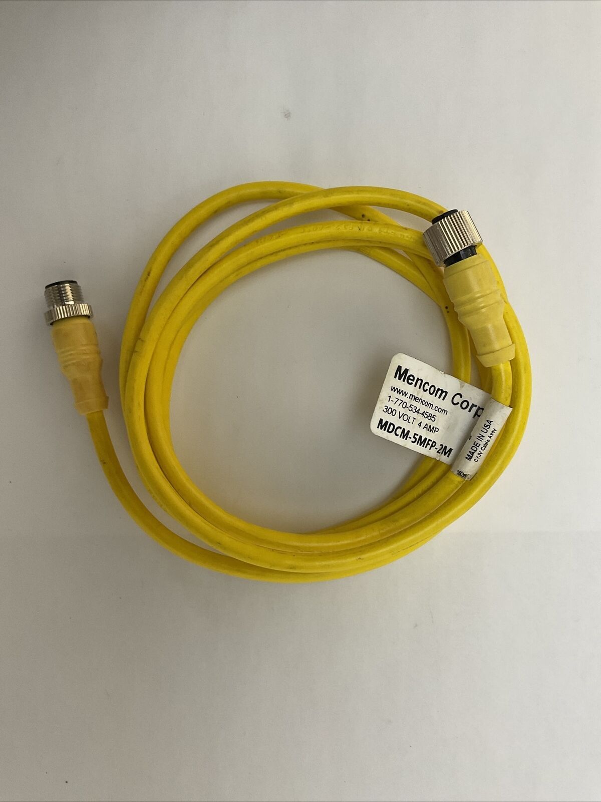 MENCOM MDCM-5MFP-2M CORDSET 300V 4AMP