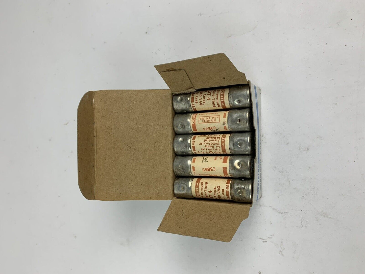 Gould Shawmut One-Time OT4 4A 250V Fuse "Lot of 10"