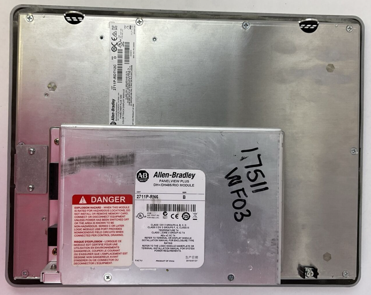 ALLEN BRADLEY 2711P-T12C4D1 PANELVIEW PLUS 2711P-RN6 2711P-RDT12C 2711P-RP1X