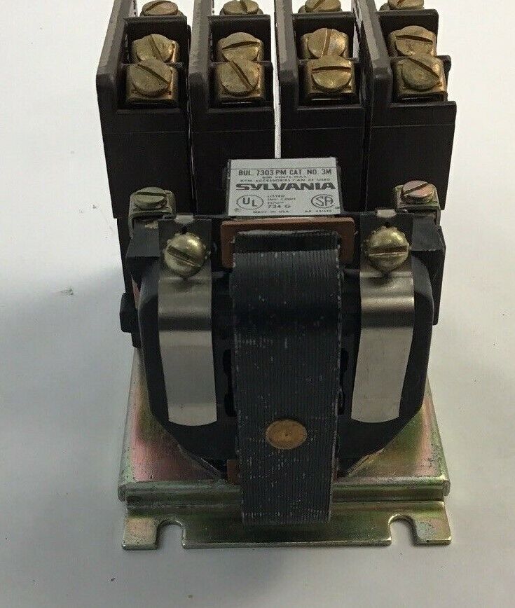 SYLVANIA 7303 3M4R-76 TYPE PM AC RELAY / 110-120V / 4 N.O. / 4 N.C./ NEW SURPLUS