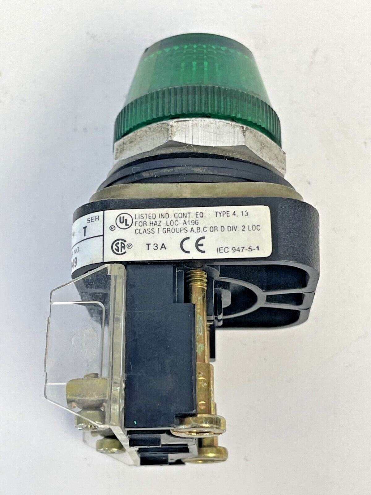 ALLEN-BRADLEY - 800T-Q10 - SERIES T - PILOT - GREEN - LIGHT UNIT - 120V