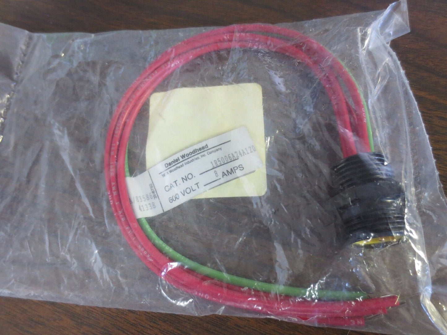 BRAD HARRISON 1R5006A24A120 / 41338 CONNECTOR, 5P MALE STRAIGHT 12" #16AWG PVC