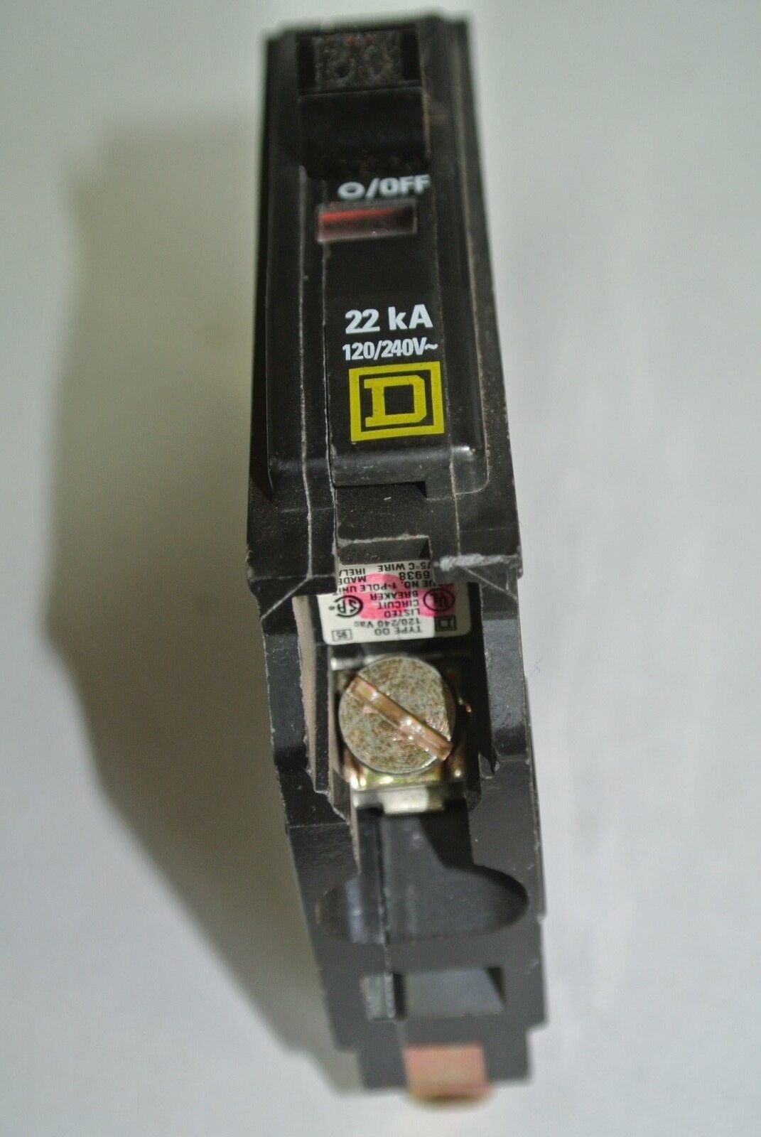 SQUARE D CIRCUIT BREAKER 30A, SINGLE-POLE - 120/240V, 50/60Hz - clip-on