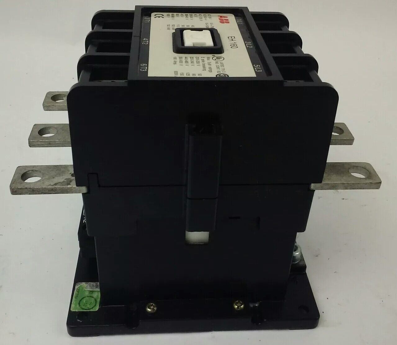 ABB EH160 CONTACTOR, 3PH, 3P BREAKING, 600V, 50-150H.P., 190A, 24V COIL, NEW