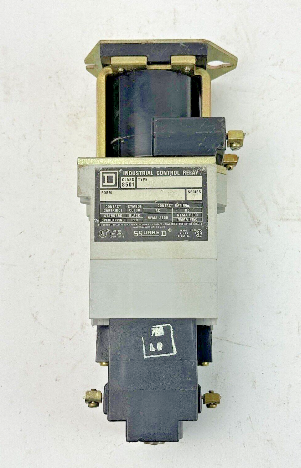 SQUARE D - CL: 8501 TP: XD0 40 FM: MP SER: A - CONTROL RELAY & 8501/XDL/SER. A