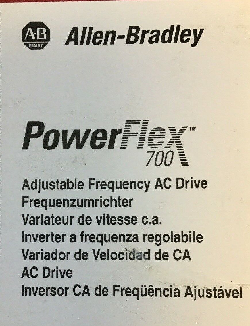 ALLEN BRADLEY POWER FLEX 700 QUICK START MANUAL 198666-P01