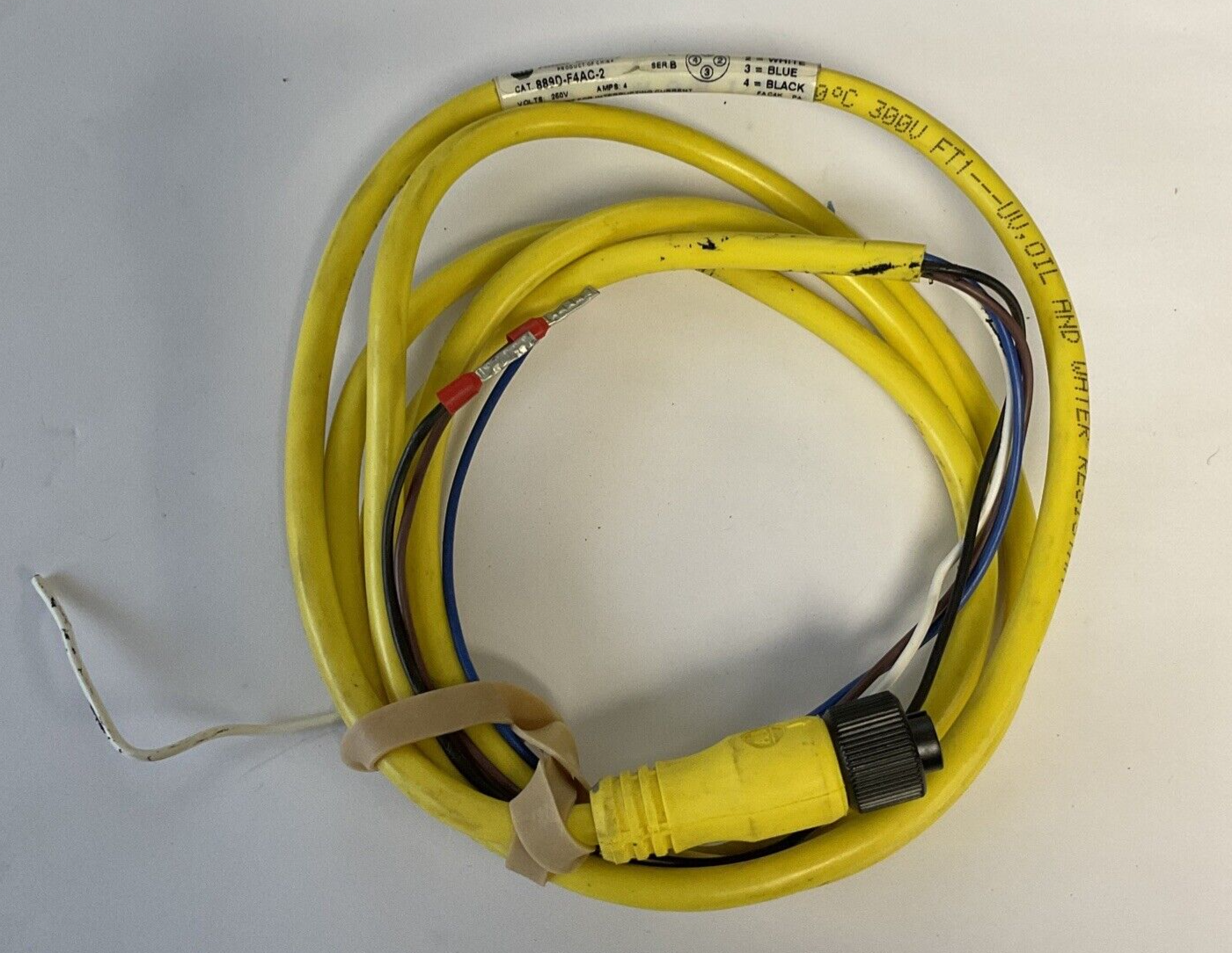 ALLEN BRADLEY 889D-F4AC-2 CORDSET 4PIN SER.B 4A 250V ***LOTOF2***