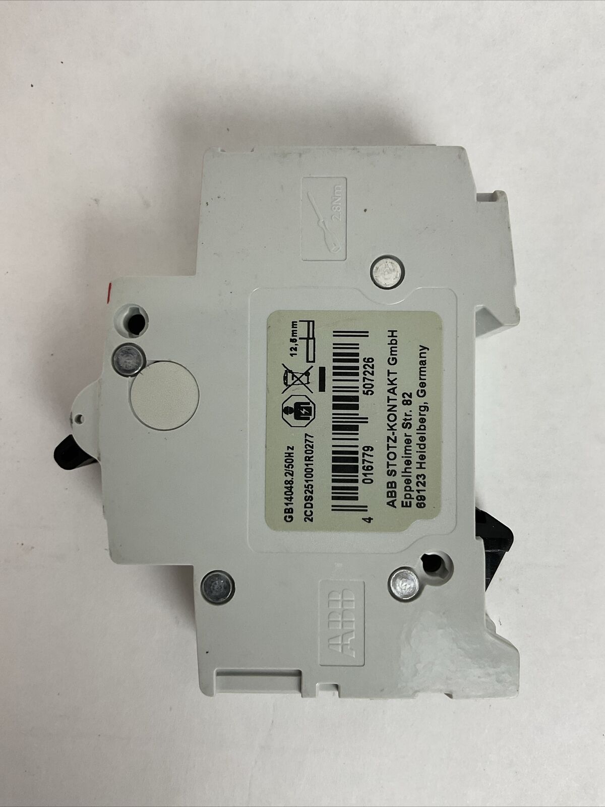 ABB S 201 K 2 A CIRCUIT BREAKER 2AMP 230VAC 1POLE 2CDS251001R0277 (LOT OF 4)