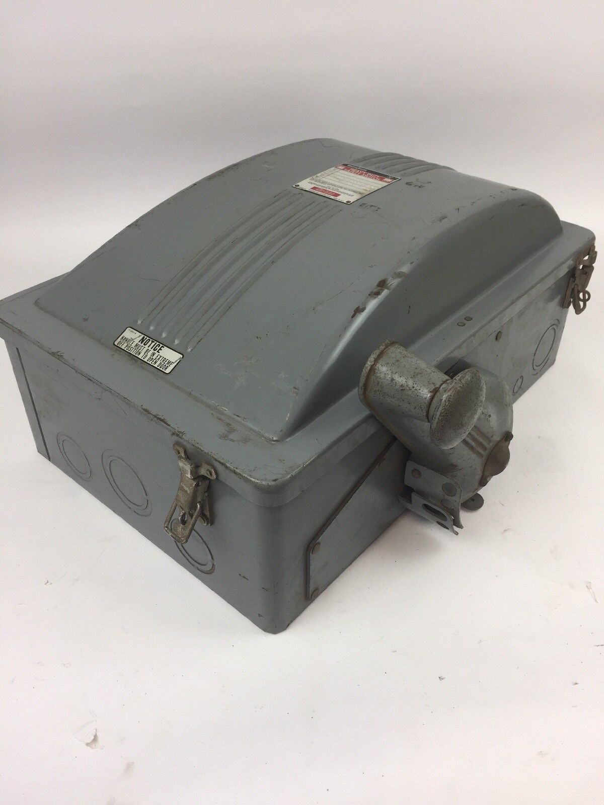 WESTINGHOUSE AHU363 HEAVY DUTY SAFETY SWITCH 600 VAC 100 AMP NEMA 1A