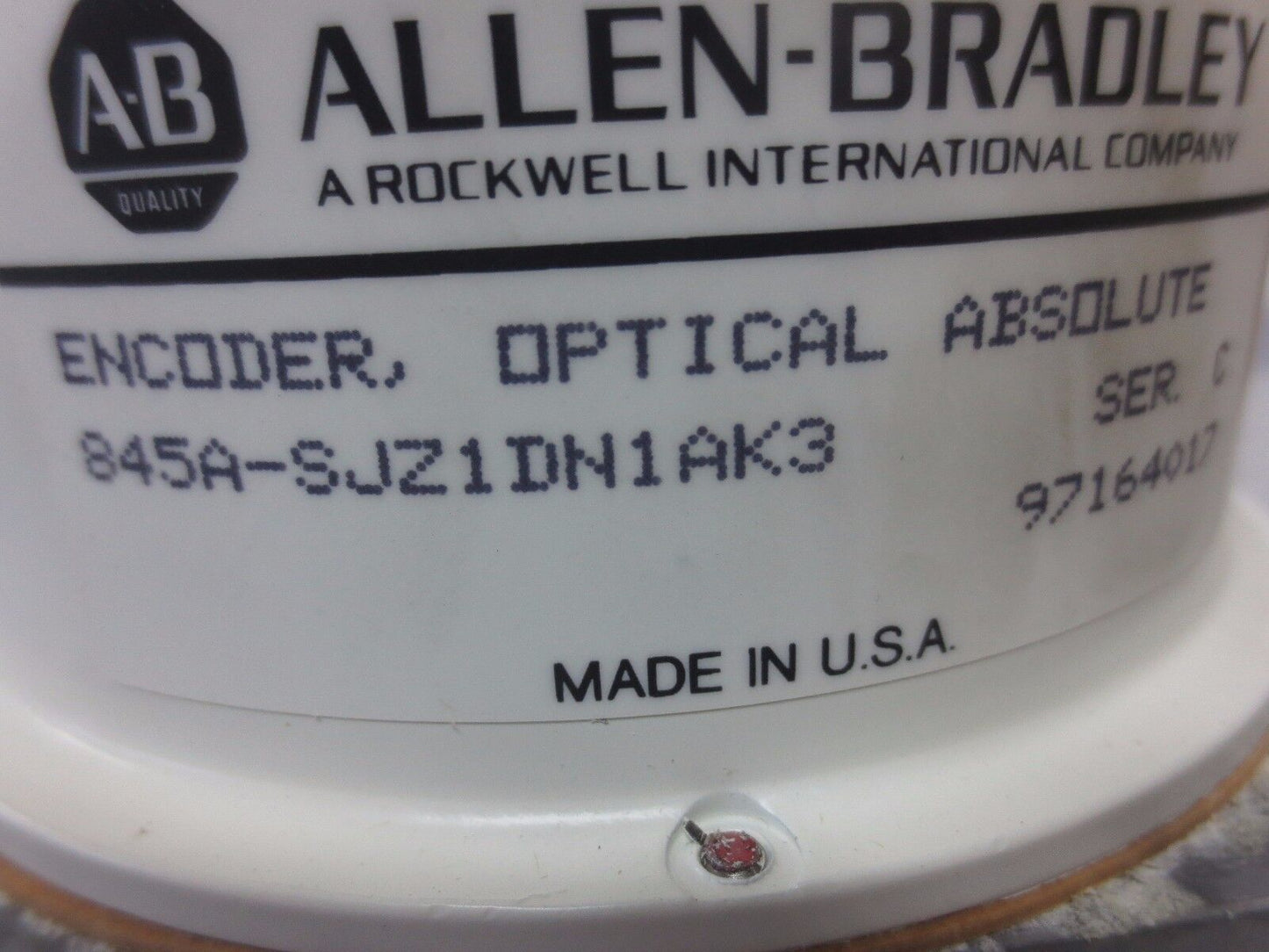 ALLEN-BRADLEY 845A-SJZ1DN1AK3 Ser. C ENCODER, ABSOLUTE OPTICAL - NEW SURPLUS