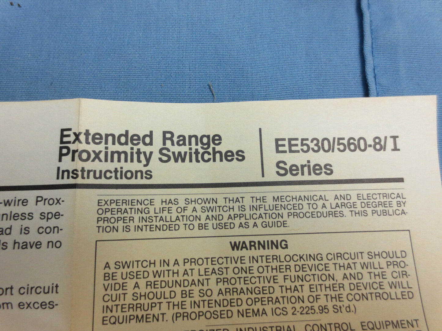 NAMCO EE560-84410 EXTENDED-RANGE PROXIMITY SENSOR - EE520-84410***