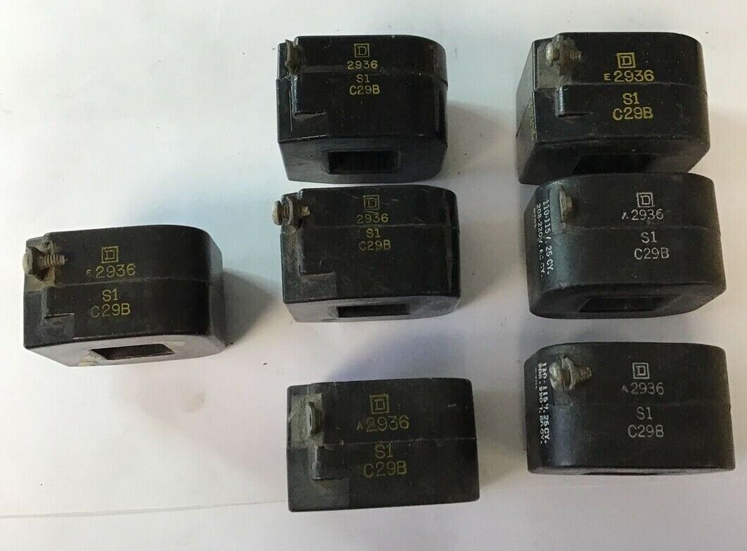 SQUARE D A2936 S1 C29B COIL 110-115V 25CY 208-220V 60CY ***LOTOF7***