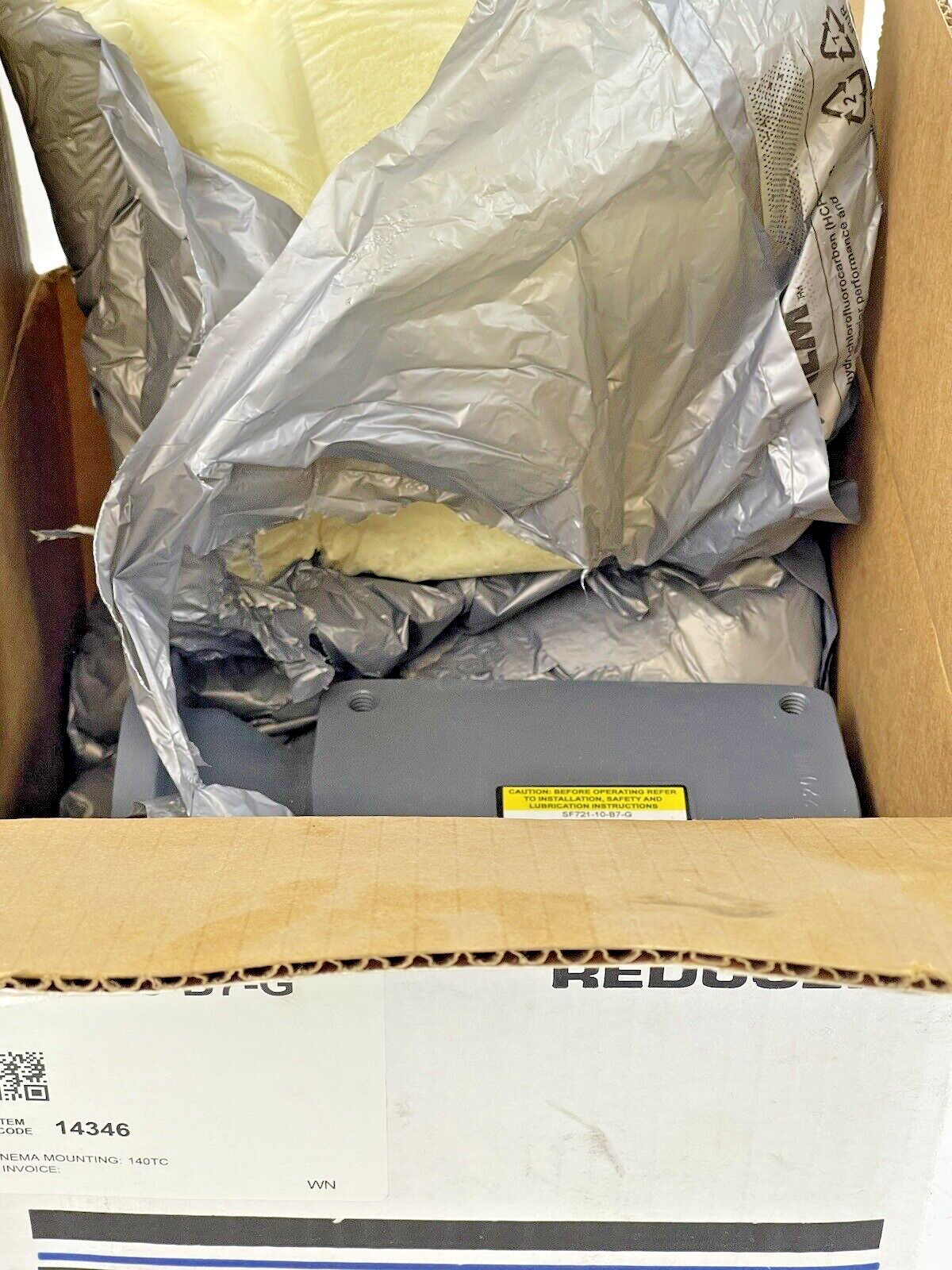 BOSTON GEAR - SF721-10-B7-G - WORM GEAR SPEED REDUCER- 700 SERIES - 14346 - 10:1
