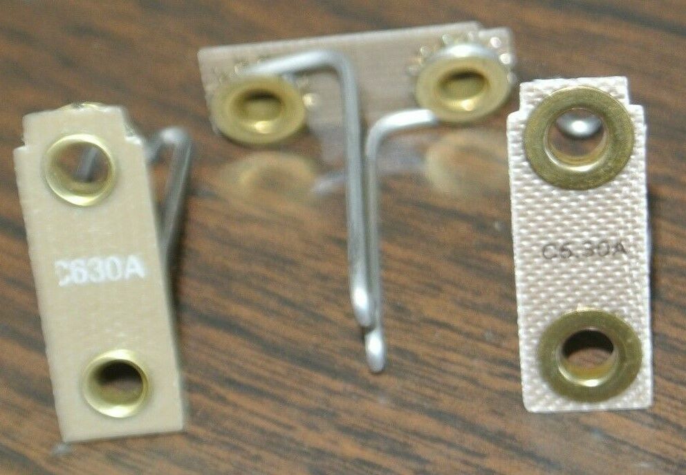 LOT of 3 / GENERAL ELECTRIC / C6.30A / THERMAL OVERLOAD HEATER ELEMENT