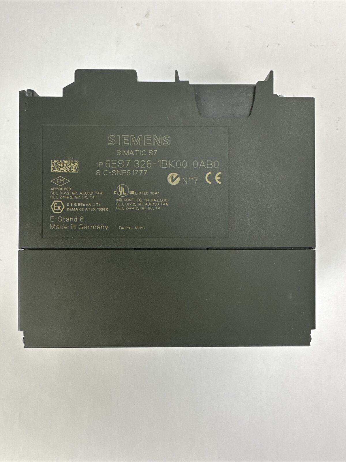 SIEMENS 1P 6ES7 326-1BK00-0AB0 DIGITAL INPUT MODULE SIMATIC S7