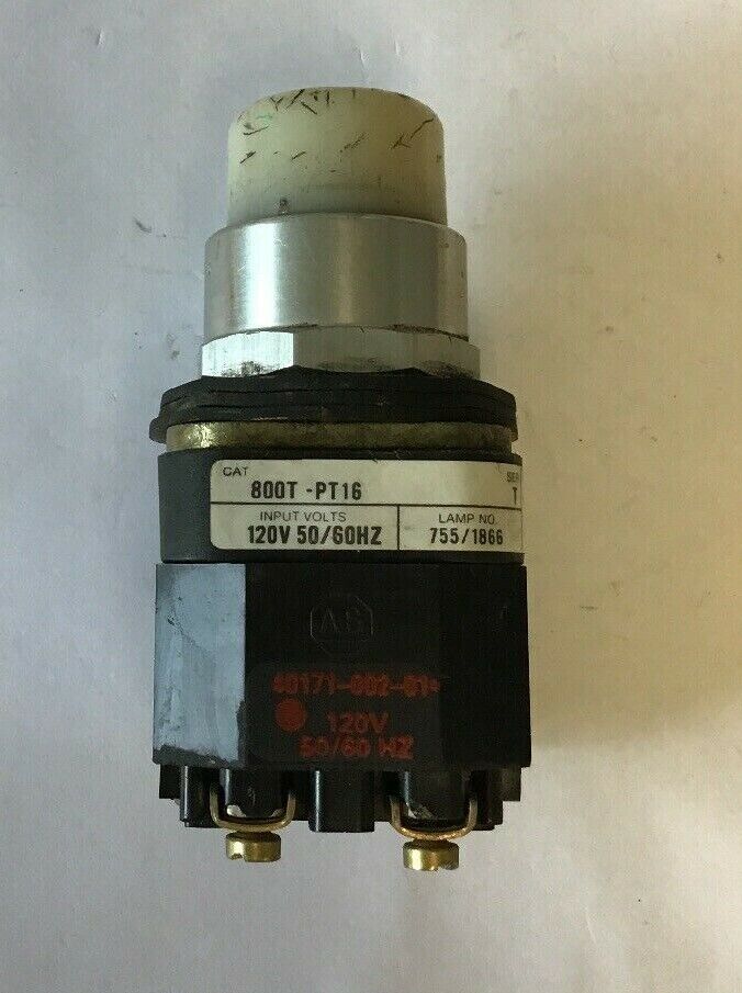 ALLEN BRADLEY 800T-PT16 SER.T WHITE PUSH BUTTON 120V **(LOTOF2)**